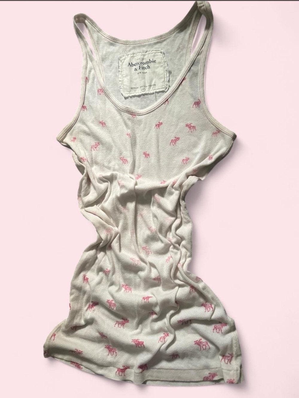 vintage rare y2k abercrombie and fitch logo tank top